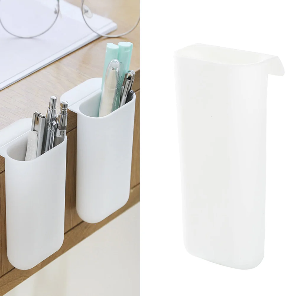 Pen Holder Desktop Organizers Storage Box Bags Screen Pencil Under Monitor White