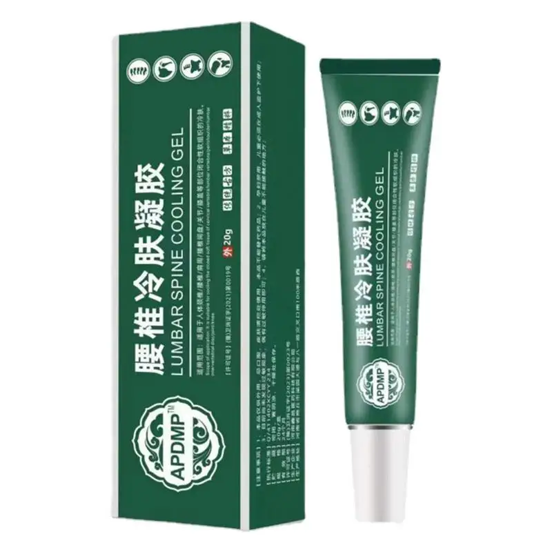 Lumbar Spine Cooling Gel Joint Ointment Lower Back Gel Discomfort Relief Lumbar Care Cream Natural Herbal Cold Compress 20g