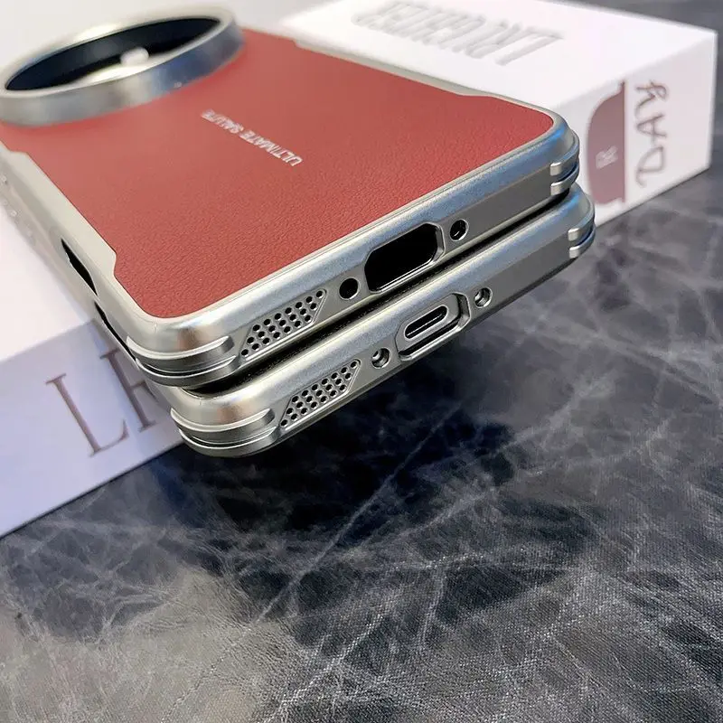 Premium PU Leather Magnetic Wireless Charging Protective Case