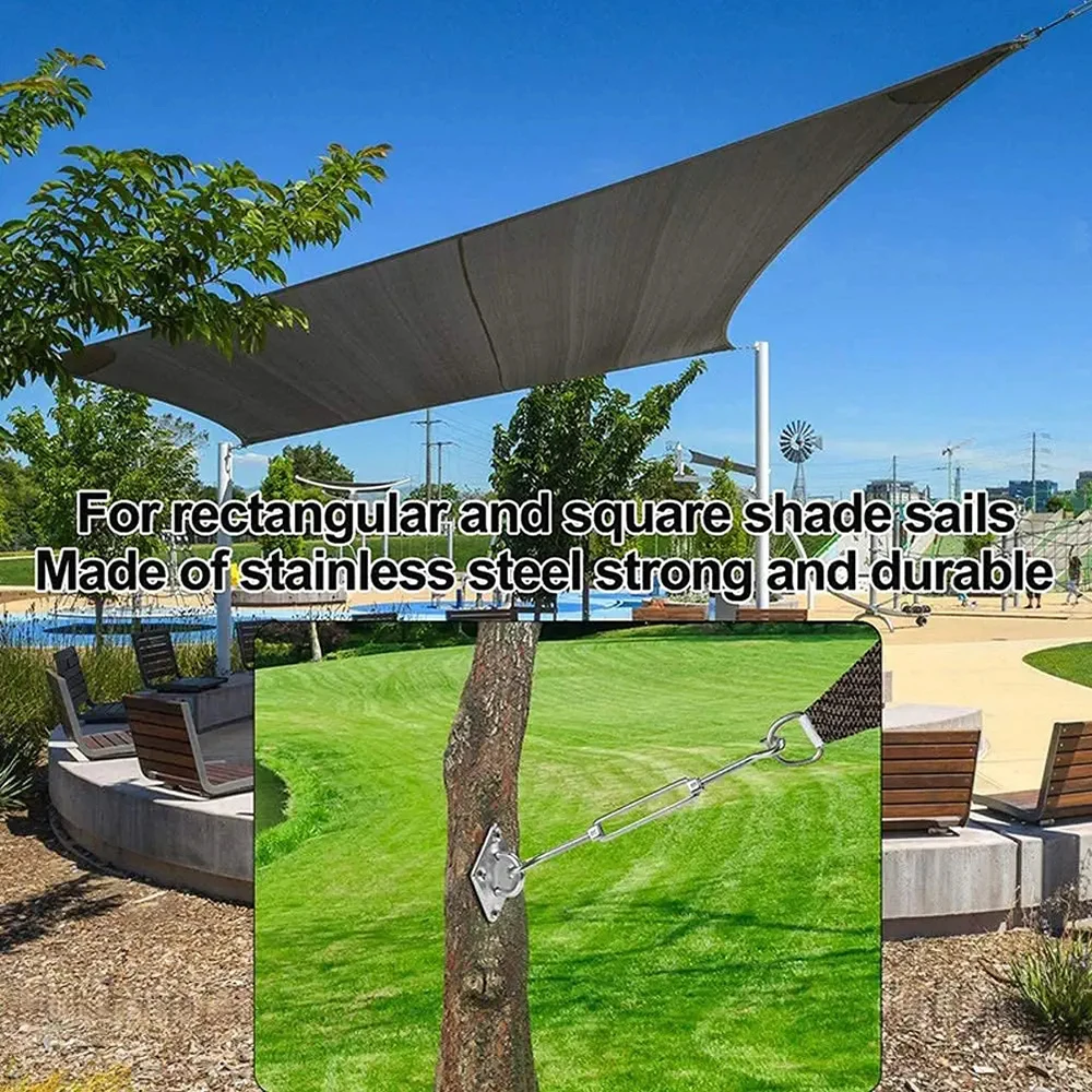 Shade Sail Hardware Kit for Triangle Rectangle Sun Shade Sail Installation 304 Grade Stainless For Garden Outdoors sun shade hardware kit