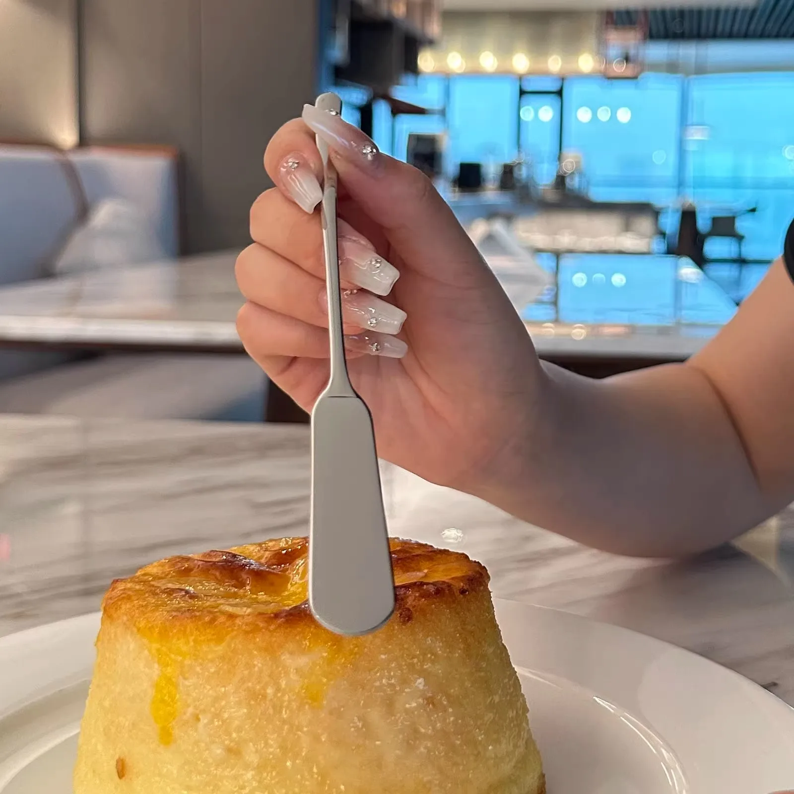 Description Picture 5 of item1pc Butter Knife Stainless Steel Jam Cheese Knife Cutlery Cutter Dessert Knife Cream Scraper Baking Tool Kitchen Accessories