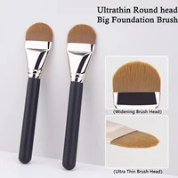 New Foundation Make-up Brush Round Head Ultra-thin Foundation Make-up Brush Liquid Foundation Flat Head Facial Mask Makeup Tool 1