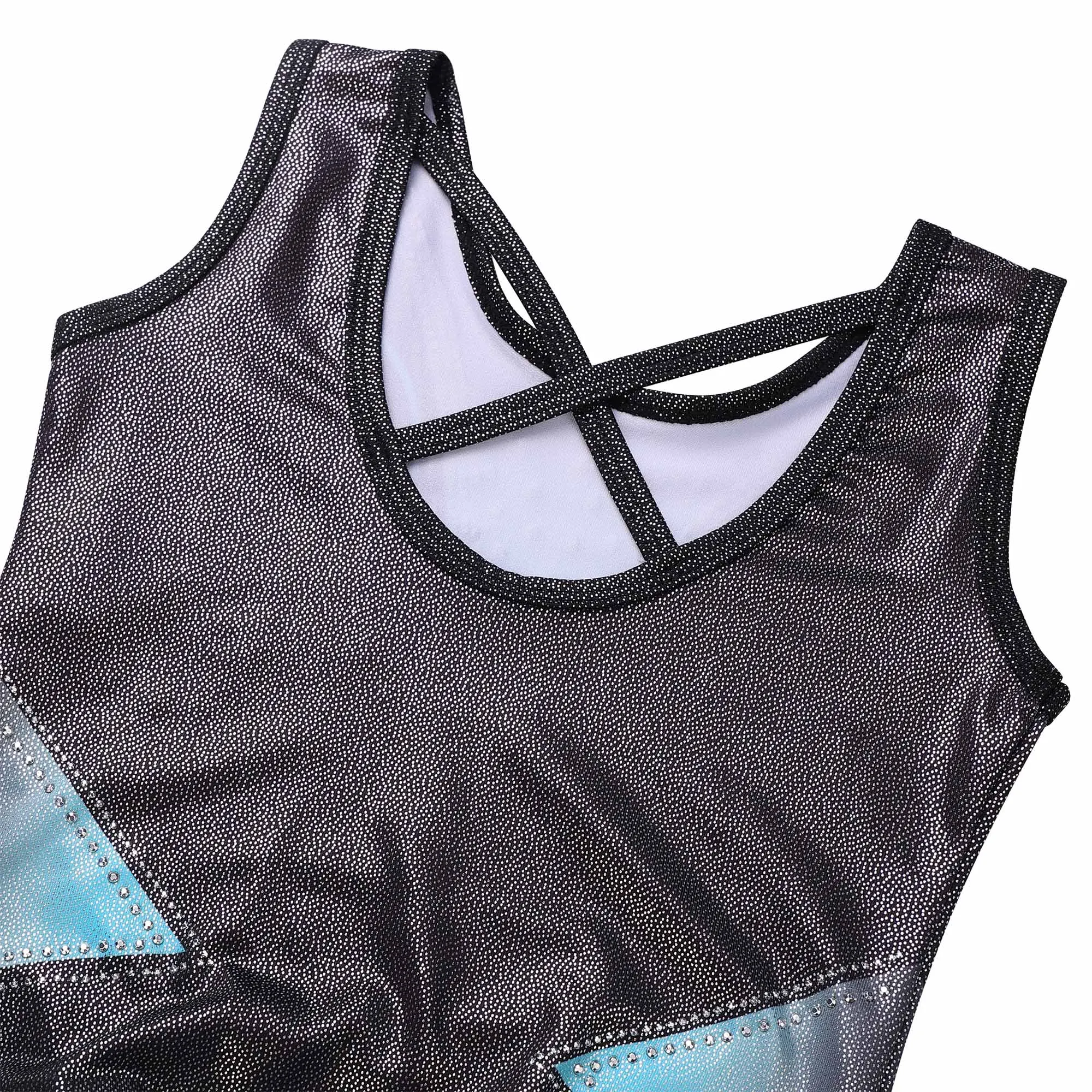 BAOHULU Girls Ballet Leotard Professional Gymnastics Leotard Practice Outfit Sleeveless Bodysuit Ballerina Performance Dancewear children dance leotards