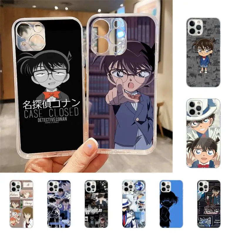 Custodia Per Telefono Anime D-Detective Conan Per Iphone 7 8 Plus X Xr Xs 11 12 13 Se2020 Mini Iphone Mobile 14 Pro Max Case