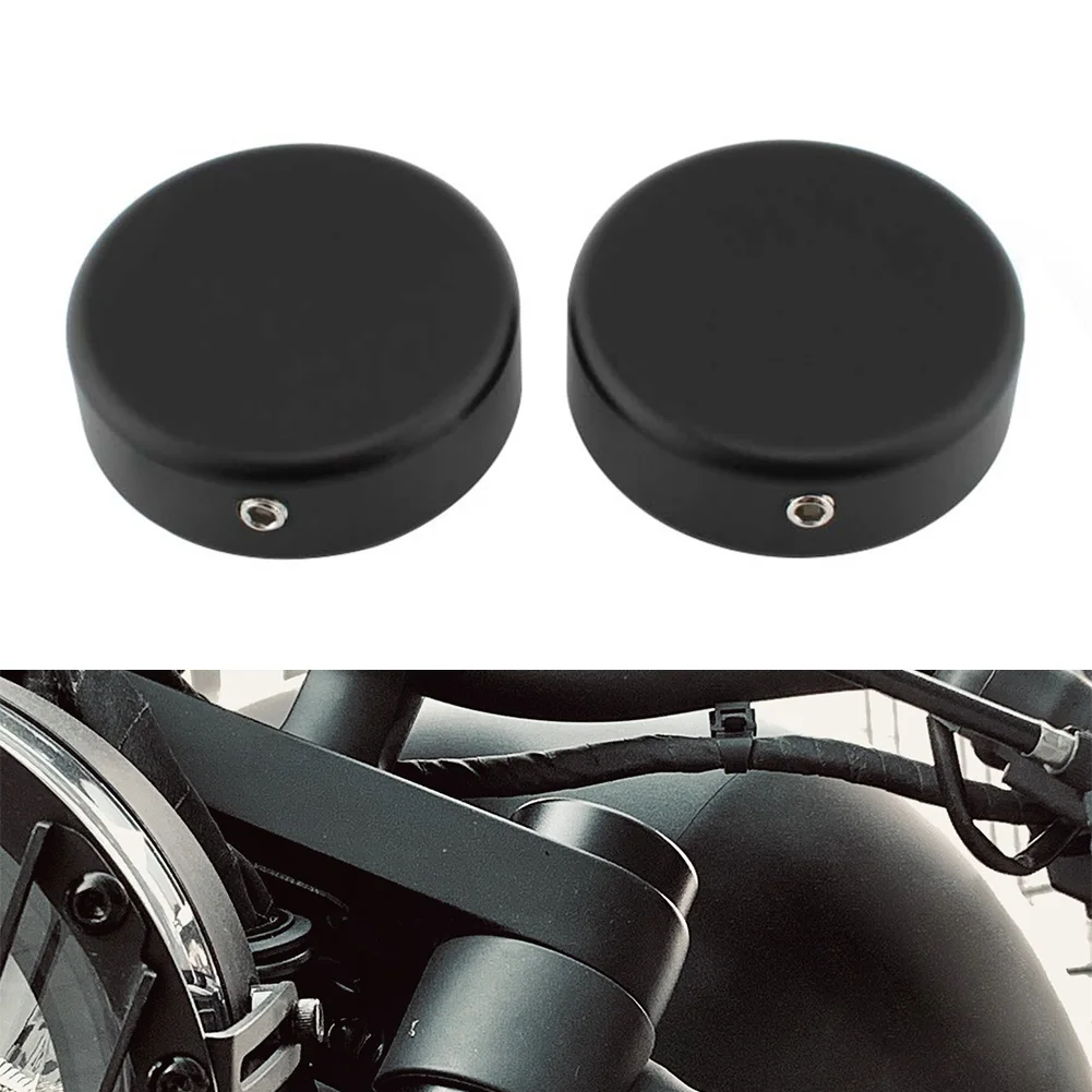 

2Pcs Motorcycle Upper Fork Stem Covers Cap For Honda Rebel CMX 250 300 500 2017 2018 2019 2020 2021 2022 Black Aluminum Alloy