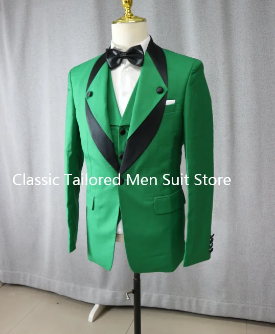 2024 High Quality Wedding/Men Suits Slim Fit  Groom Tuxedos Groomsmen Mens  3 Piece Prom Bridegroom (Jacket+Pants+Vest)