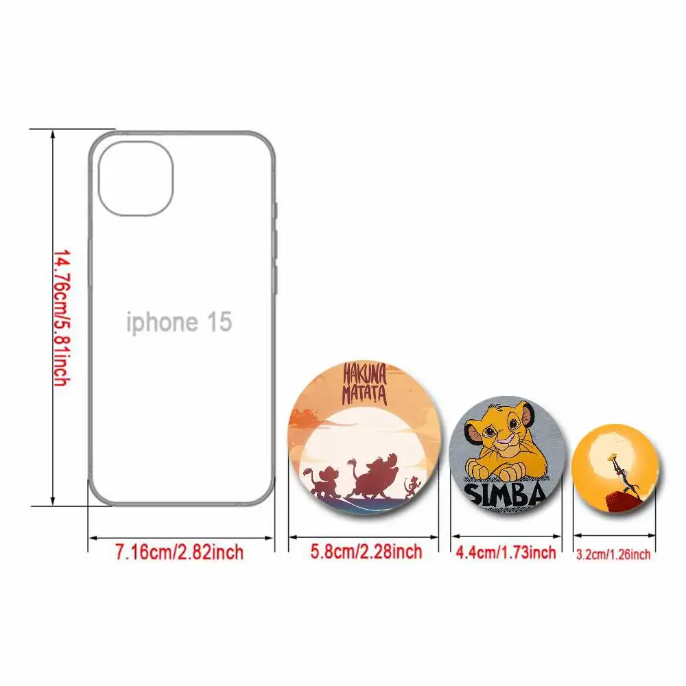 Lion King Inspired Cool Badge and Lapel Pin Set - Unique Brooch and Backpack Decorations