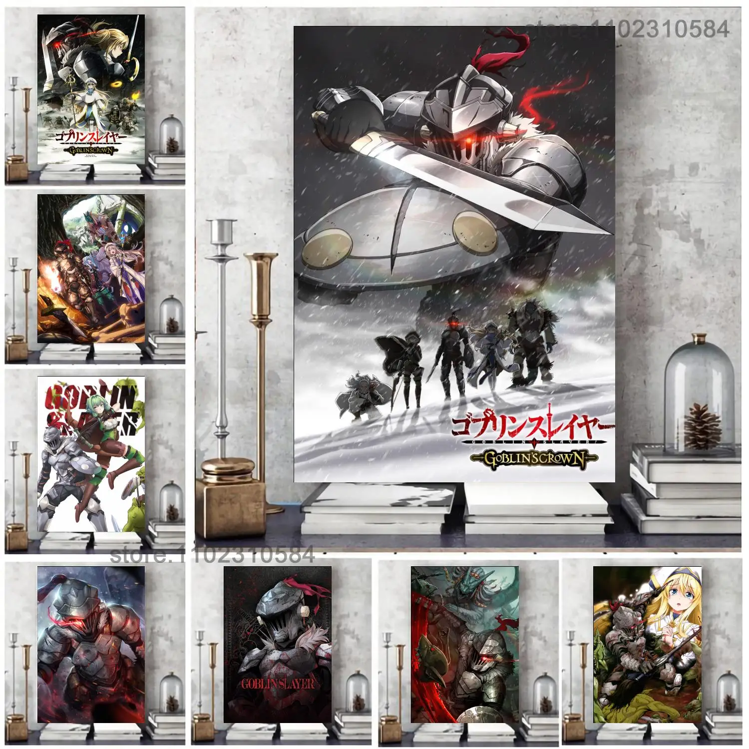 

Goblin Slayer Poster - Japan Manga Poster Wall Art Canvas Poster Decoration Art Personalized Gift Modern Family bedroom Painting