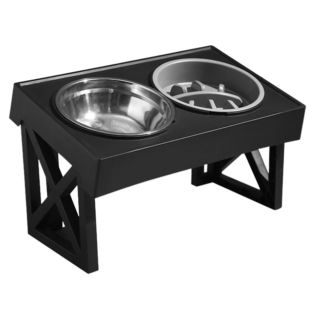 Elevated Dog Bowls Dog Bowl Holder Dog Feeding Station With 2 Stainless  Steel Water Bowls Raised Food Bowls For Large Sized Dogs - Dog Feeders -  AliExpress