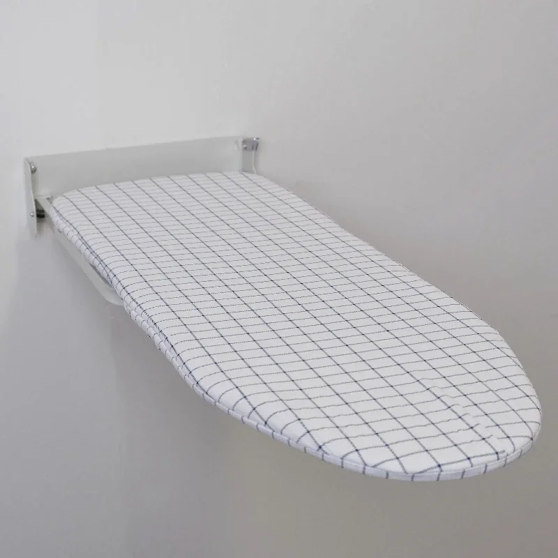 12"36" Wall Mounted Ironing Board with Heat Resistant Cover for Home Laundry Room Dorm