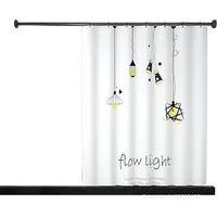 Nordic Wind Geometry Shower Curtain Shower Head Abstract Art Waterproof Polyester Bath Curtain For Home Decor Accessories 2