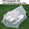 DIY Mosquito Nets Outdoor Camp Hunt Garden Dormitory Picnic Camping Cut Fit Size Mosquito Net 2*3m 3*5/15m Netting Green Black 1