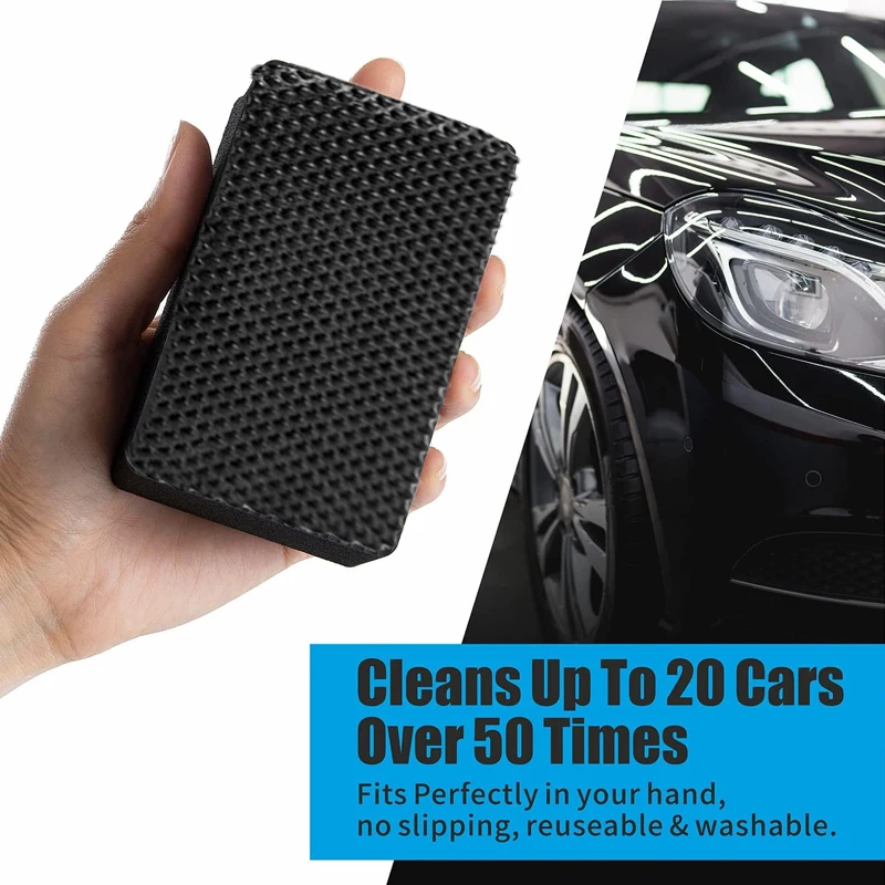 5Pcs Car Cleaning Eraser Clay Bar Pad Sponge Block Waxing Polishing Pad Auto Detail car cleaning tool,car cleaning clay bar