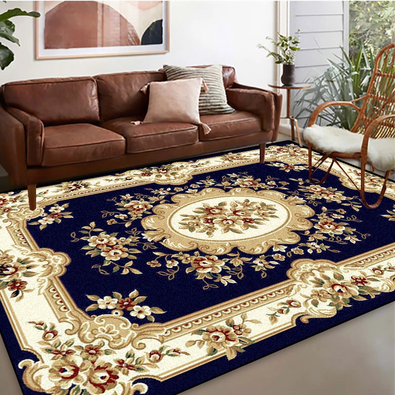 Large Size Carpets for Living Room European Luxury Decoration Carpet Hotel Hall Soft Non-slip Mat Bedroom Lounge Rug Tapis Salon 2