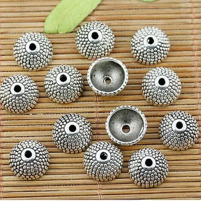 Dreamfix Large Hole Tibetan Style Silver Hair Beads 12pcs main image 1