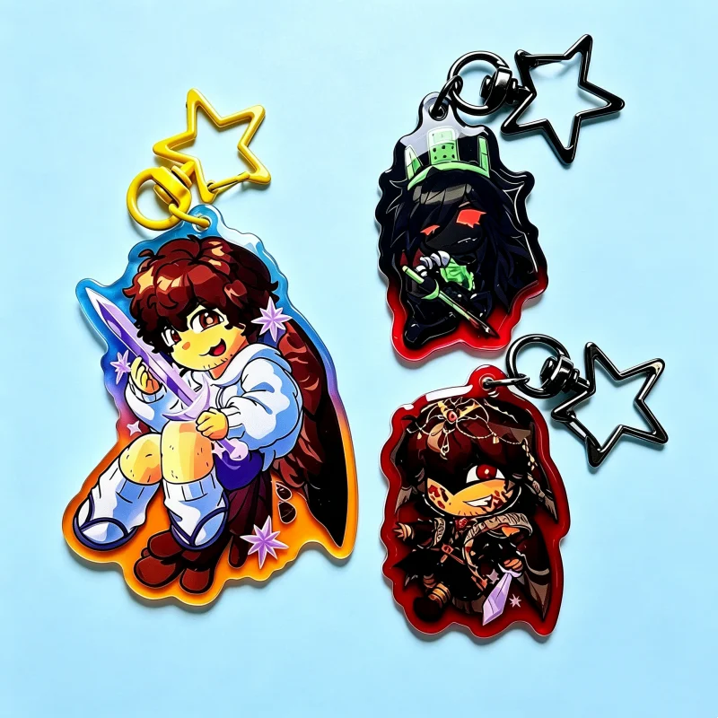 Forsaken Keychain: Acrylic Gamer Pendant with Anime Style Accessory