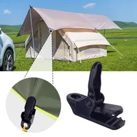 Tarpaulin Clip Tent Canopy Clip Buckle Outdoor Wind Rope Clamps Reusable Awning Mountaineering Camping Accessories 3