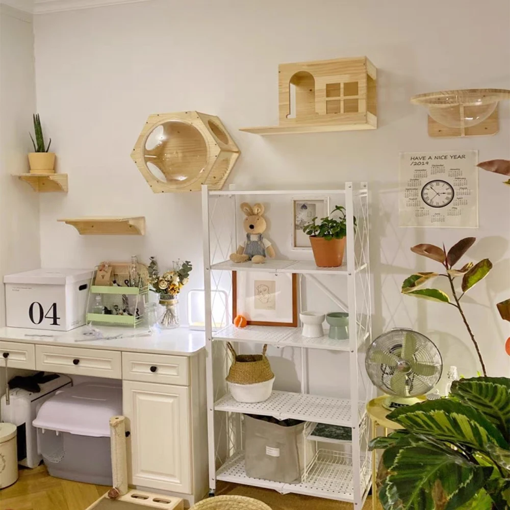Wall-Mounted Cat Climbing Shelves 6