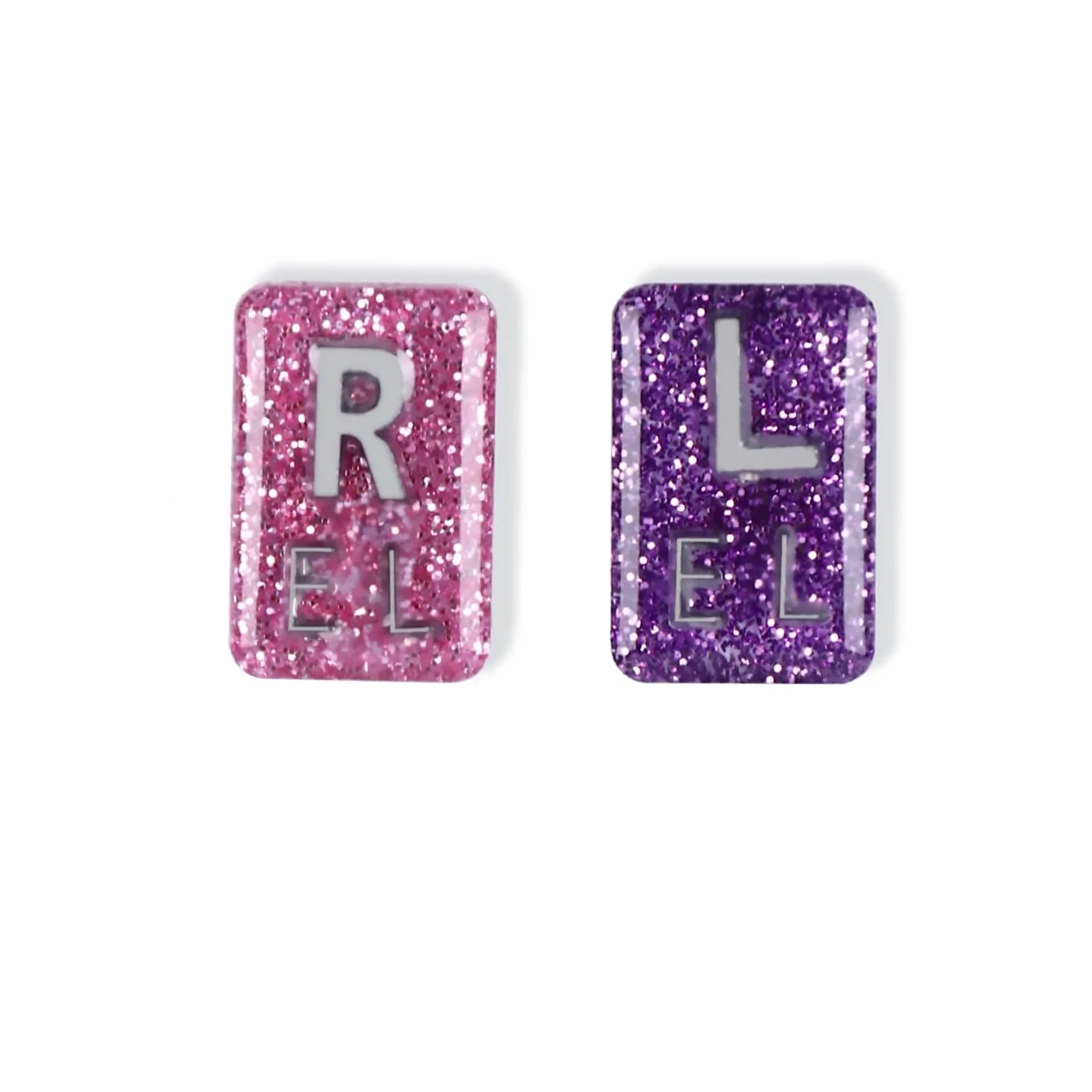 Resin X-Ray Marker Flashy Letter X-Ray Marker Nurse Reusable Marker Glitter X-Ray Badge For Doctor'S Office