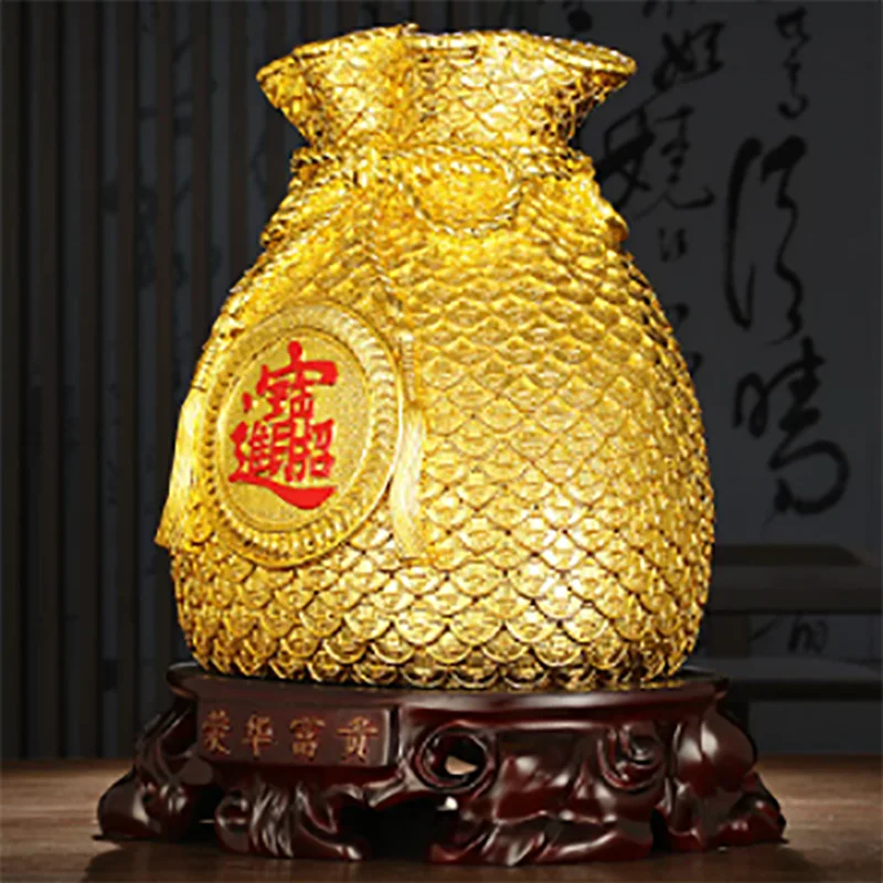 

Money Bags Piggy Banks Piggy Banks Cornucopias Resin Crafts Office Desk Furnishings