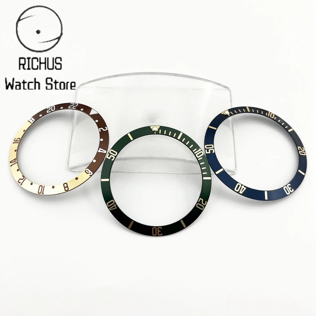 Premium High-Quality Aluminum Watch Bezel Insert – GMT Design, 39.5mm x 32.5mm