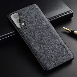 Premium Slim PU Leather Business Style Case for Nord N200 5G (Grey)