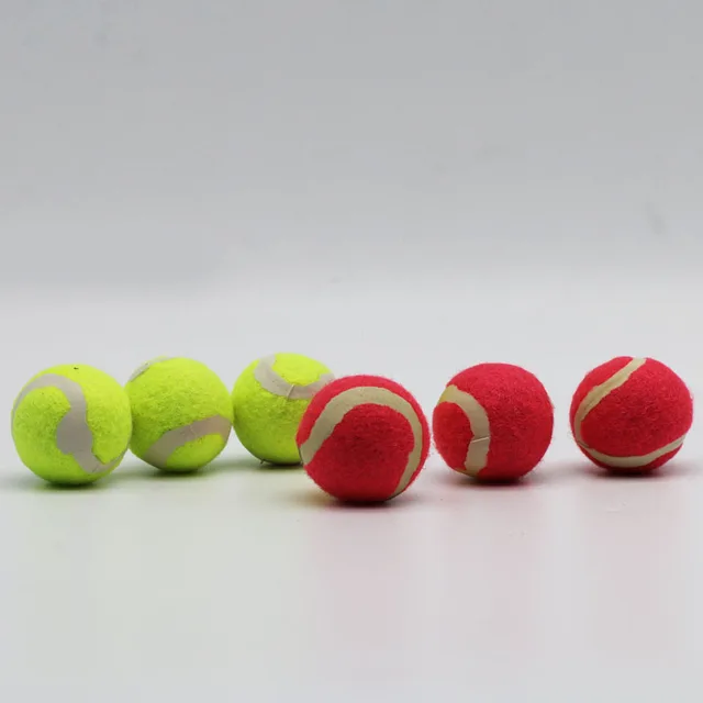 Tennis ball 38mm Miniature tennis ball Pet Tennis cats balls Small  tennis  dog ball  6cps  Pet training ball  S number pet ball 6