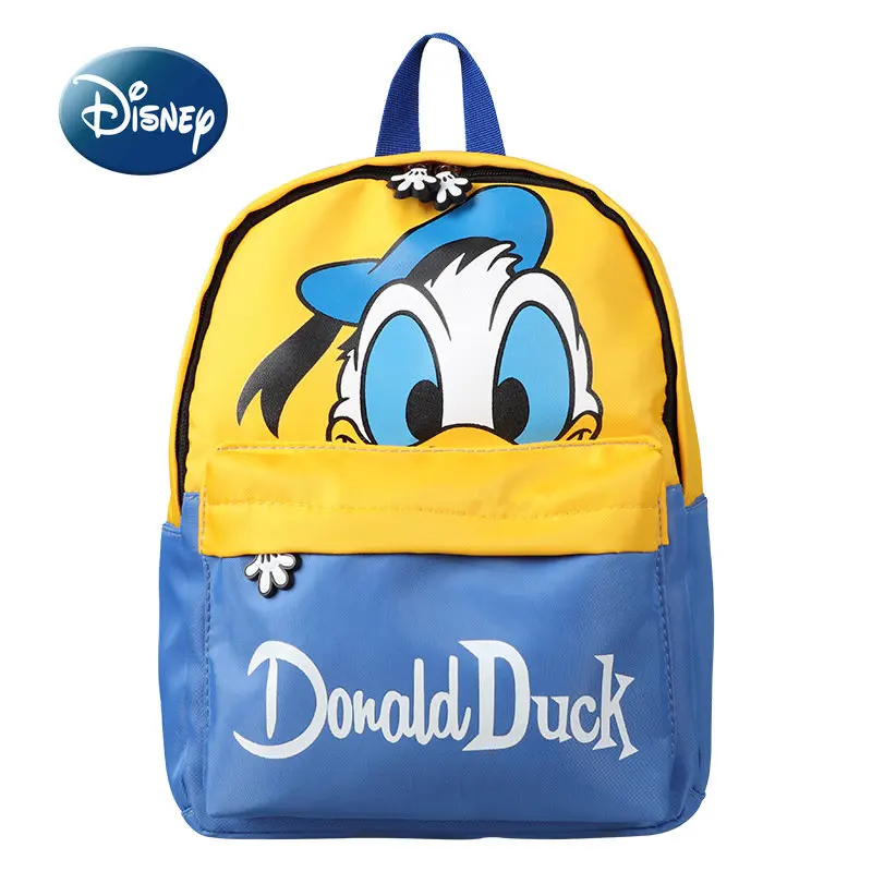 Disney's New Children's Backpack Donald Duck Mickey Cartoon Cute Men's and Women's Backpack Fashion Trend Children's School Bag