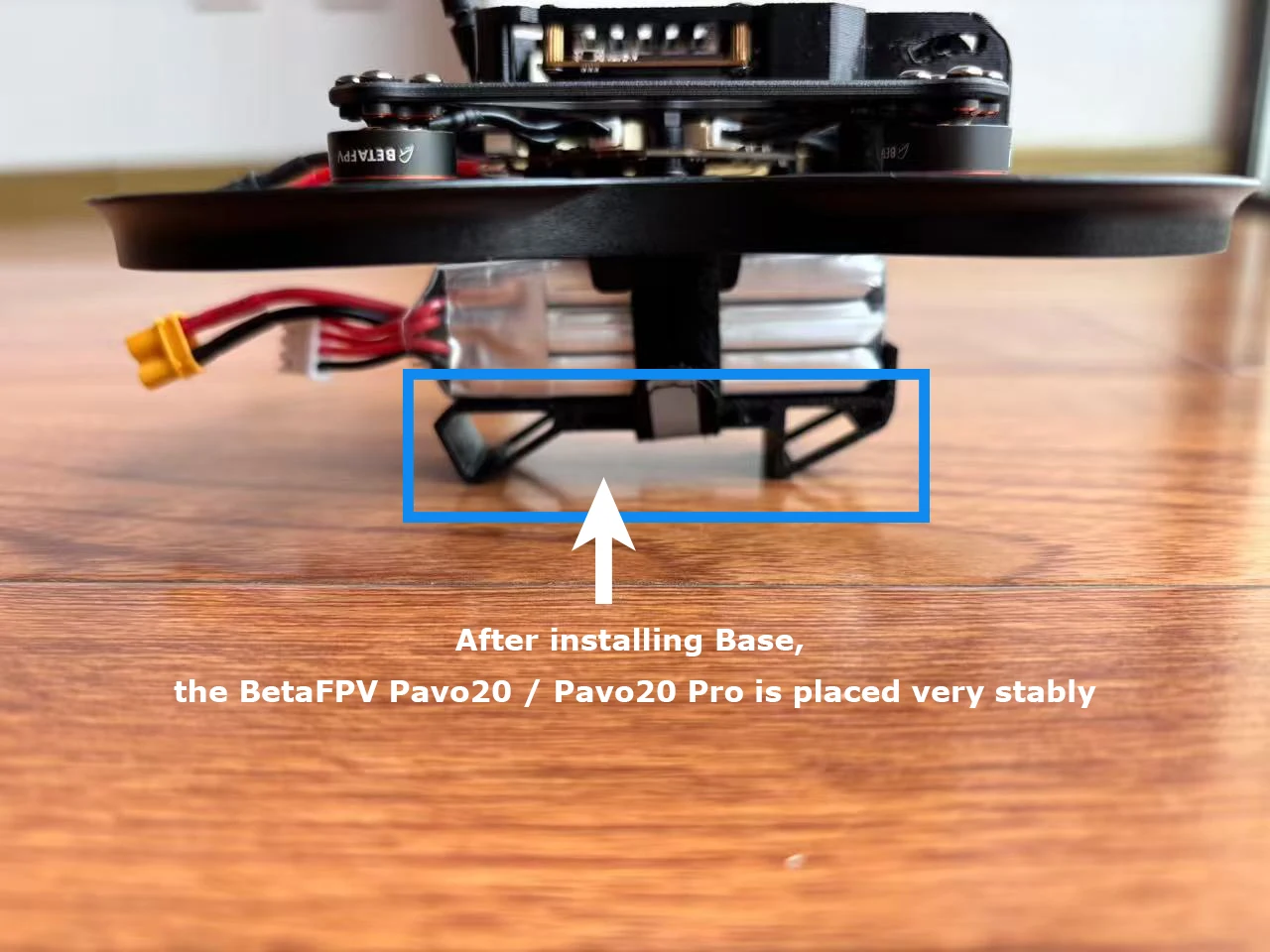 Support TPU BETAFPV Pavo20/Pavo20 Pro - Protection Batterie Décollage