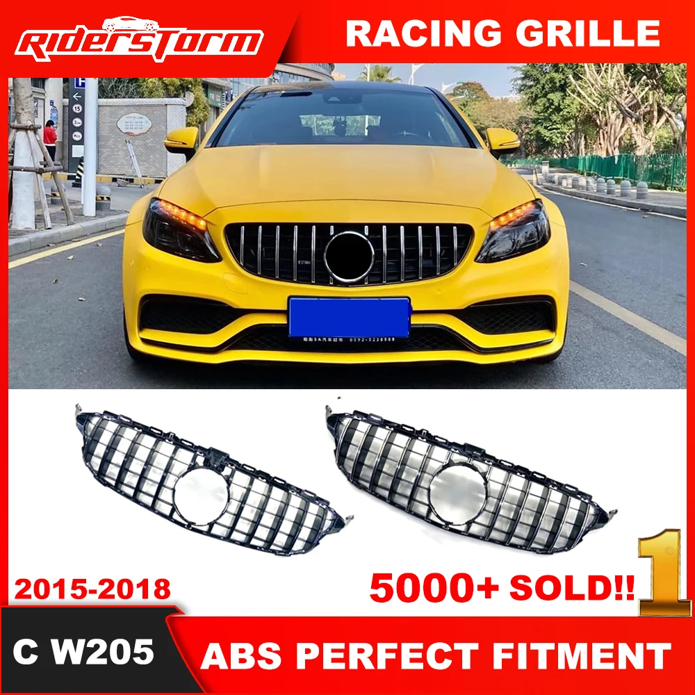 

Front-grille for C class w205 E Class w213 GLC Class X253 GT R grill for mercede front grill front lip front bumper parts