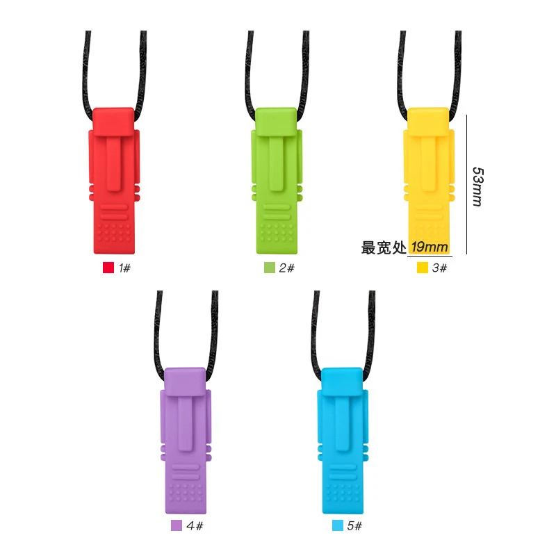Dragon Claw Chew Necklace Sensory Chewy Pendant Teething Toys For Autism ADHD Baby Accessories BPA Free Silicone Baby Teether