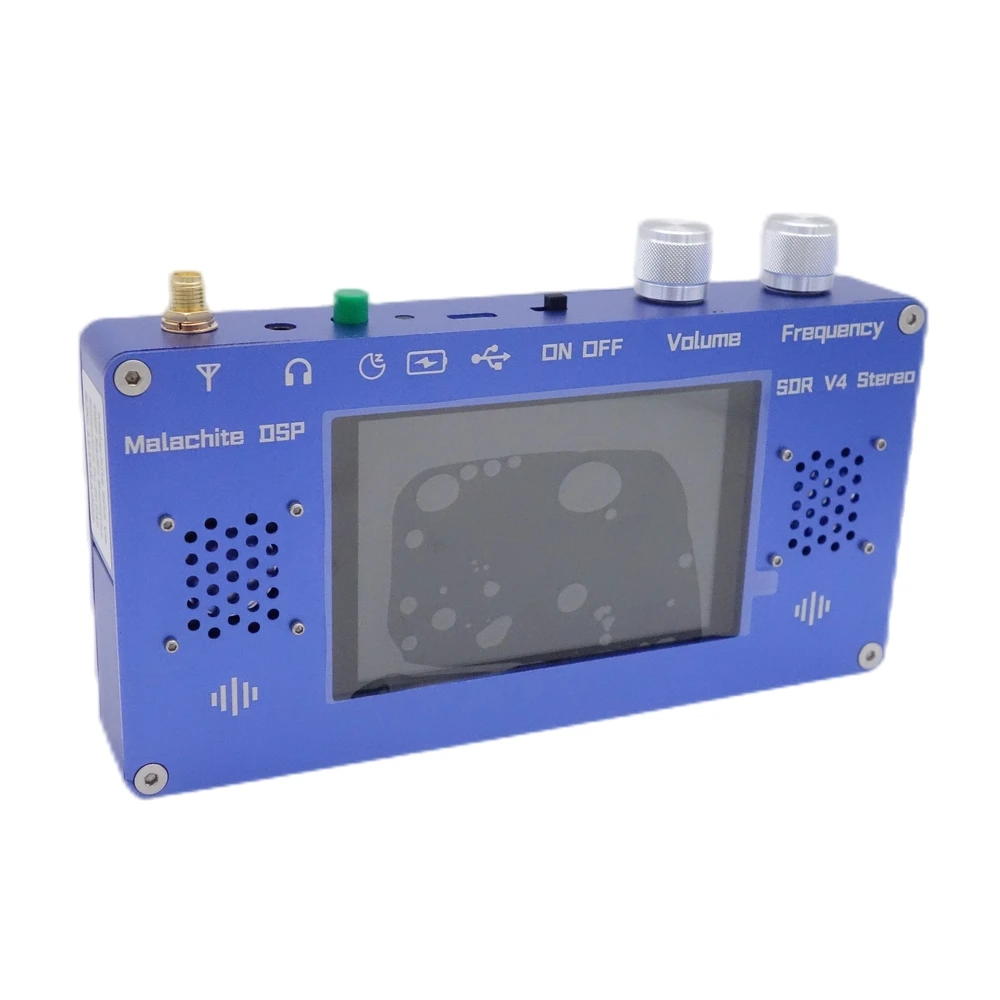 ֽ 1.10D 50KHz-2GHz V4 Malahite-SDR ű AM SSB NFM WFM DSP  ű, 3.5 LCD + 8000mAh ͸