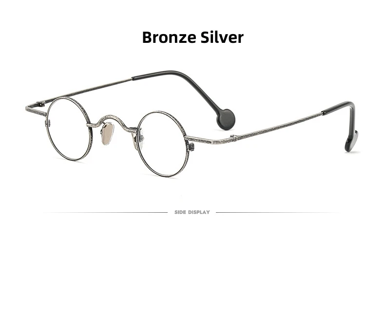 Firada Mode Brillen Retro Punk runde Legierung kleine Brille optische Brille Rahmen für Männer und Frauen pb8012 – Detail 10
