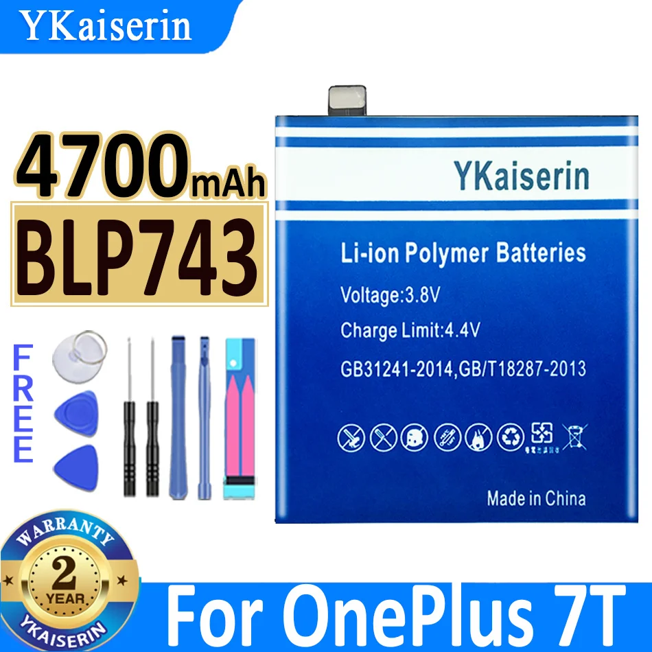 Аккумулятор ykaisin для OnePlus 1 2 3 3T 5 5T 6 6T 7 7Pro 7T 7tpro для OnePlus 1 + 1233T55T66T77Pro7T7tpro для OnePlus1 (art.: 3920c307c57db) - 3920c307c57db