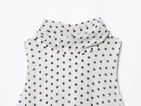 Zevity 2025 Women Chic Sleeveless Bow Tied Polka Dots Print Chiffon Vest Blouse Camis Tank Lady Casual Halter Shirts Tops LS9263 - Image 3