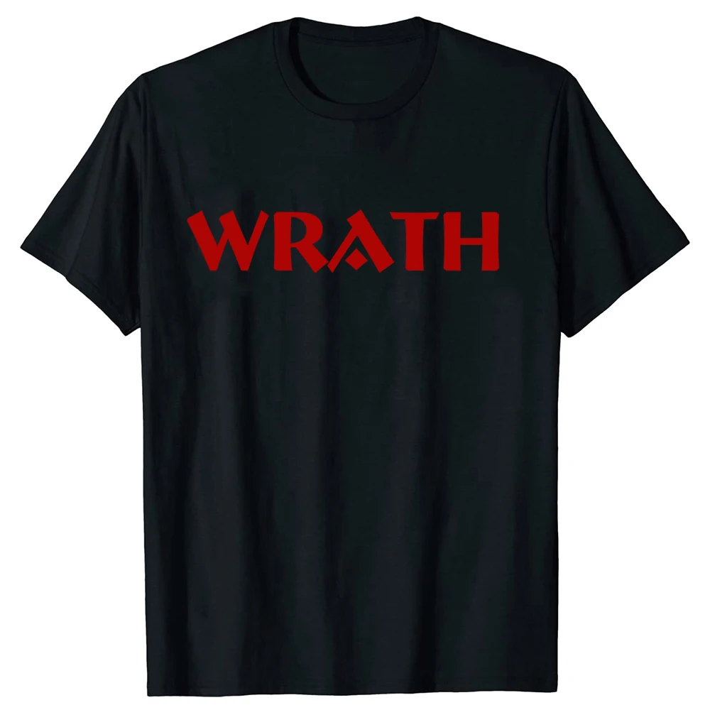 Sommer Neuerscheinung Limitierte Auflage WRATH Natural Selection Herren T-Shirt Streetwear Kurzarm Casual O-Neck T-Shirts Hipster-Stil Tees