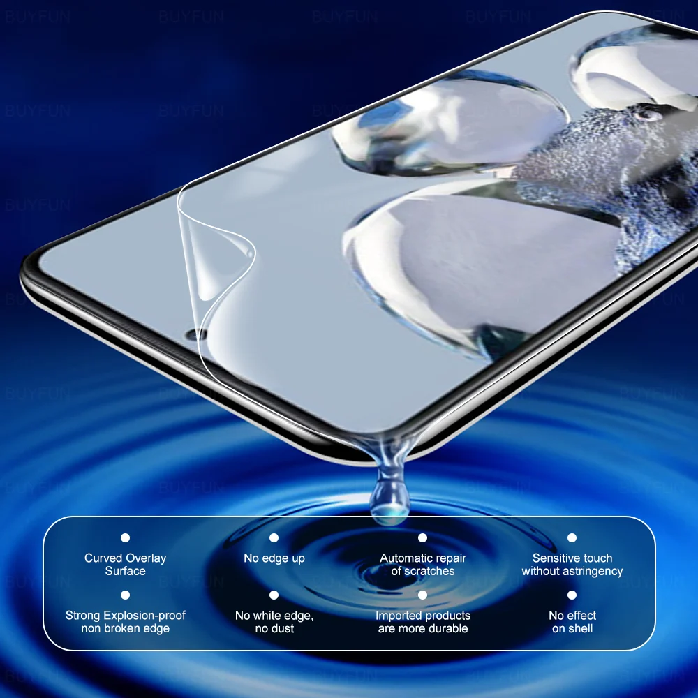 1-3pcs Xaomi 12T 11T Pro Xiomi Hydrogel Film For Xiaomi 12S Ultra 12 Lite 11 Mi 11i 11Lite Ne 5G 12X Screen Protector Not Glass