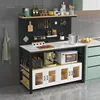 Luxury Slate Kitchen Cabinets Home Furniture Nordic Sideboard Multi-functional Console Storage Cabinets with Perforated Board X 4