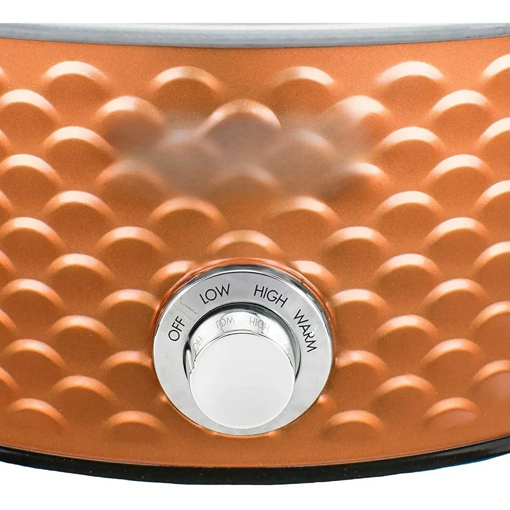 Scallop pattern 4.5 quart copper slow stew pot, kitchen appliances, household appliances, cooking, free transportation 5