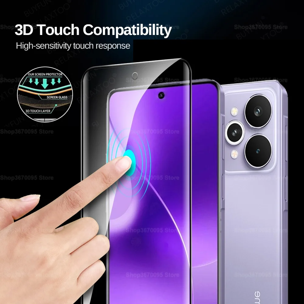 2-Pack 9D Curved Tempered Glass Screen Protector with Protective Case