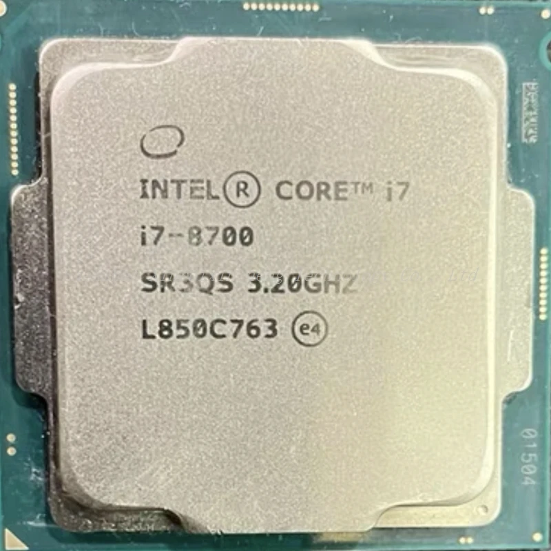 Intel Core I7-8700 I7 8700 3.2 Ghz Utilizzato Processore Cpu A Sei Core A Dodici Thread 12M 65W Lga 1151