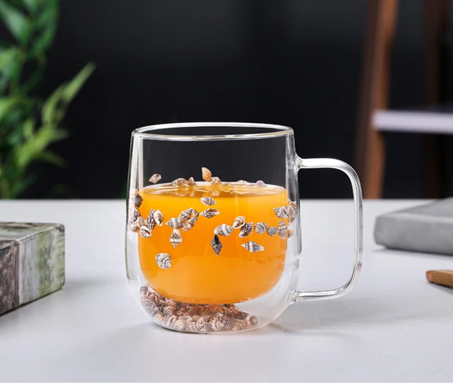 Brilliant Meadow Dried Flowers Double Wall Glass Mug – Terra Powders