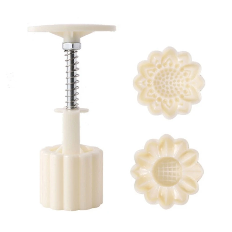 

MidAutumn Festival Mooncake Maker Sunflowers Moon Cake Mold Cookie Stamps Dropship
