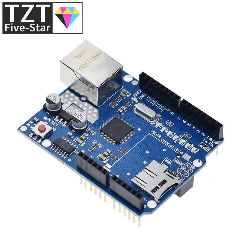 Uno Shield Ethernet Shield W5100 R3 Uno Mega 2560 1280 328 Unr R3 Solo Scheda Di Sviluppo W5100 Per Arduino