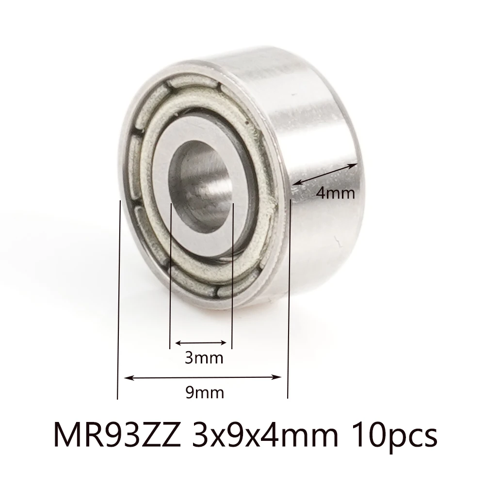 10 Stück 693ZZ Kugellager 3 x 8 x 4 mm Motorlager 693 ZZ Lüfterlager 619/3ZZ R-830ZZ EMQ Motorlüfterlager 693Z 693 – Detail 6