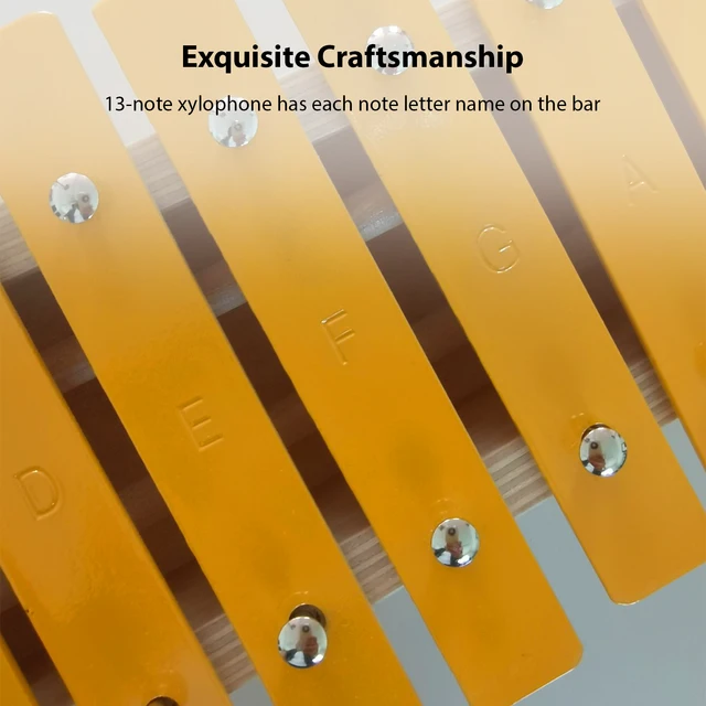 Lot De 4 Maillets à Percussion En Acier Avec Poignée En Bois, Maillets Glockenspiel En Caoutchouc Pour Carillon énergétique/xylophone/bloc De Bois/clochettes/handpan