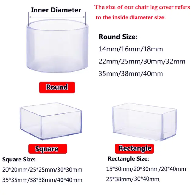 16pcs~8pcs Chair Leg Caps Rubber Feet Protector Pads Furniture Table Covers Socks Plugs Cover Furniture Leveling Feet Home Decor 2