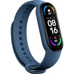 Sport Silicone Replacement Watchband Bracelet Strap - Mi band 7 (20 navy blue)