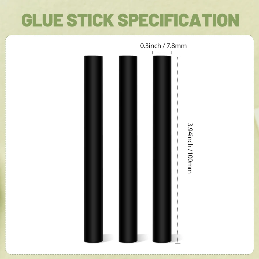 K.S WIGS High Viscosity Transparent Hot Melt Adhesive Super Stick Adhesive High Temperature Resistant Hot Melt 6/12/24P