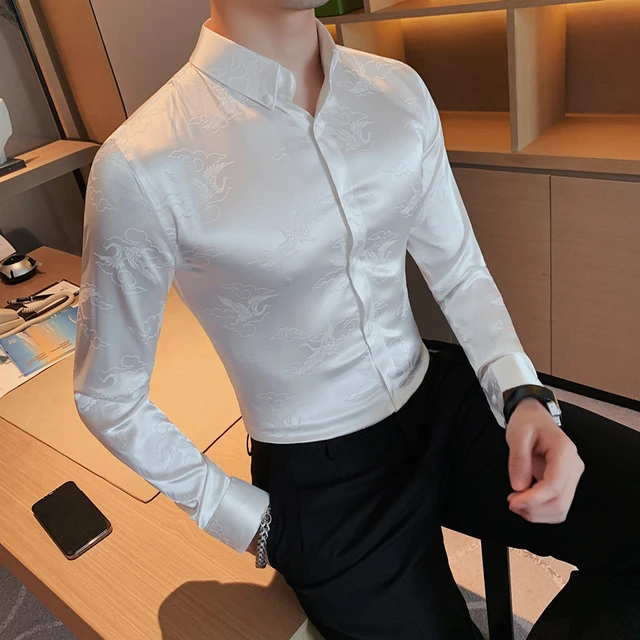 Slim Shirt With Micro Design - Ready-to-Wear 1A8HXO